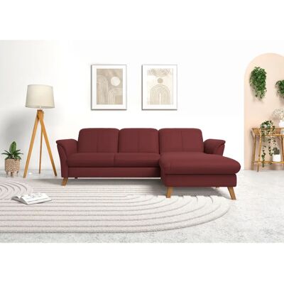 SIT&MORE Romero L-Form Sofa - Mikrofasern - Bordeaux SIT&MORE Romero L-Form Sofa - Mikrofasern - Bordeaux