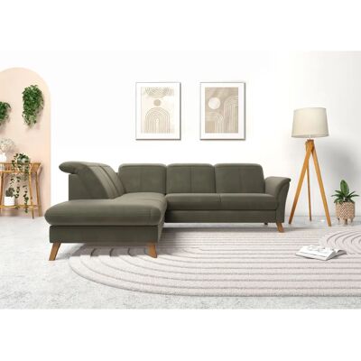 SIT&MORE Romero L-Form Sofa - Mikrofaser, Ottomane Links - Sofa SIT&MORE Romero L-Form Sofa - Mikrofaser, Ottomane Links - Sofa