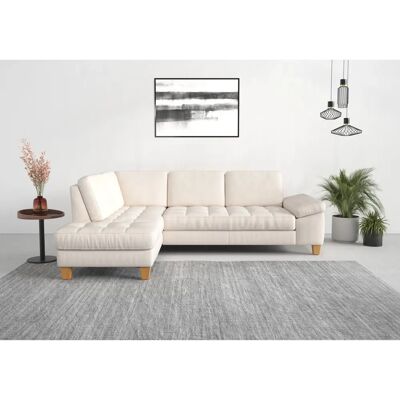 SIT&MORE Westham L-Form Sofa - Microfaser, Beige, 261cm SIT&MORE Westham L-Form Sofa - Microfaser, Beige, 261cm