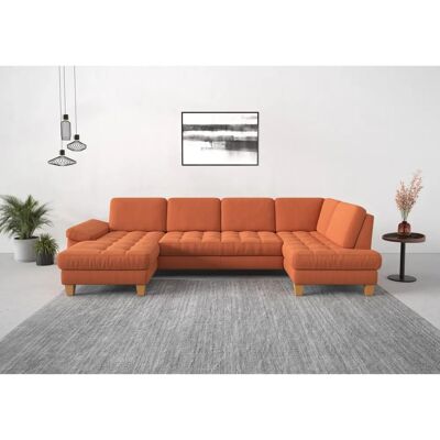 SIT & MORE Westham U-Form Sofa - U-Form, Ottomane rechts, Weiche Struktur SIT & MORE Westham U-Form Sofa - U-Form, Ottomane rechts, Weiche Struktur