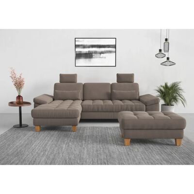 SIT & MORE Westham L-Form Sofa - Weiche Struktur, Recamiere links, Made in Europe SIT & MORE Westham L-Form Sofa - Weiche Struktur, Recamiere links, Made in Europe