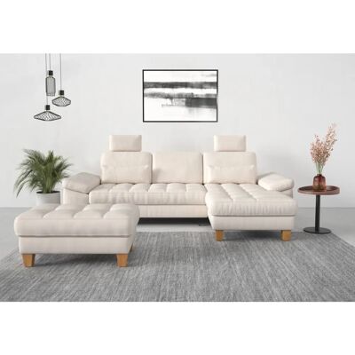 SIT&MORE Westham L-Form Beige Sofa - Sofa SIT&MORE Westham L-Form Beige Sofa - Sofa
