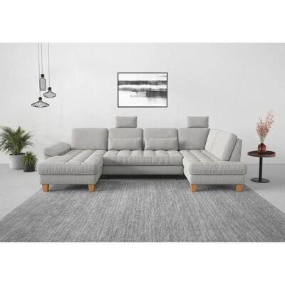 SIT & MORE Westham U-Form Sofa - U-Form, rechts Ottomane, mit Bettfunktion SIT & MORE Westham U-Form Sofa - U-Form, rechts Ottomane, mit Bettfunktion