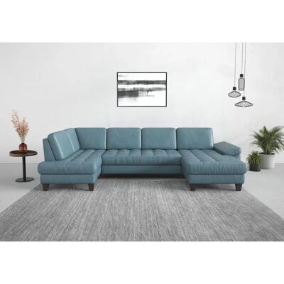 SIT & MORE Westham U-Form Sofa - Mikrofaser, Linke Ottomane, 338cm SIT & MORE Westham U-Form Sofa - Mikrofaser, Linke Ottomane, 338cm