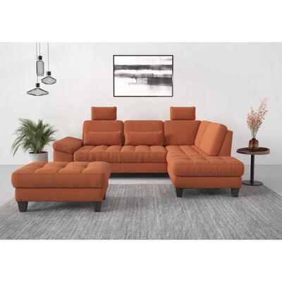 SIT & MORE Westham L-Form Couch - Weiche Struktur, Rechte Ottomane SIT & MORE Westham L-Form Couch - Weiche Struktur, Rechte Ottomane