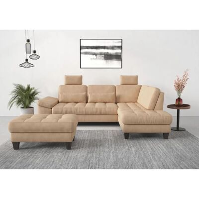 SIT & MORE Westham L-Form Sofa - Microfaser, Ottomane rechts SIT & MORE Westham L-Form Sofa - Microfaser, Ottomane rechts