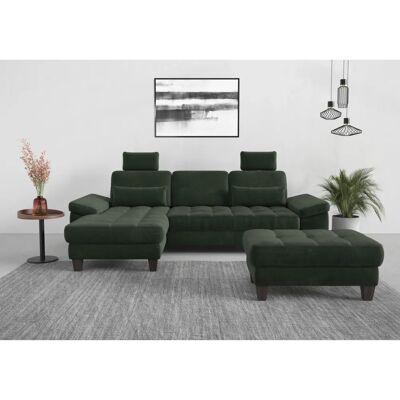 SIT & MORE Westham L-Form Couch - Weiche Struktur, Jungle Grün, 275cm SIT & MORE Westham L-Form Couch - Weiche Struktur, Jungle Grün, 275cm