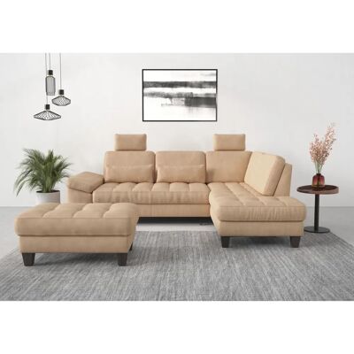 SIT & MORE Westham L-Form Sofa - Mikrofaser Burgund SIT & MORE Westham L-Form Sofa - Mikrofaser Burgund