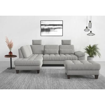 SIT & MORE Westham L-Form Sofa - Weiche Struktur, Linke Ottomane, Made in Europe SIT & MORE Westham L-Form Sofa - Weiche Struktur, Linke Ottomane, Made in Europe