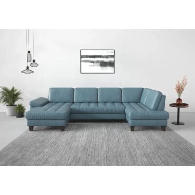 SIT & MORE Westham U-Form Couch - Mikrofasern, Ottomane rechts, mit Bettfunktion SIT & MORE Westham U-Form Couch - Mikrofasern, Ottomane rechts, mit Bettfunktion