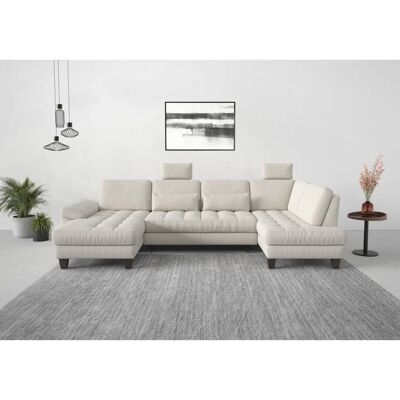 SIT & MORE Westham U-Form Couch - U-Form Design, Ottomane rechts, mit Bettfunktion SIT & MORE Westham U-Form Couch - U-Form Design, Ottomane rechts, mit Bettfunktion