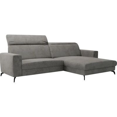 SIT&MORE Bolero L-Form Sofa - Weiche Struktur, Recamiere rechts, Kopfteilverstellung SIT&MORE Bolero L-Form Sofa - Weiche Struktur, Recamiere rechts, Kopfteilverstellung