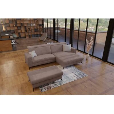 SIT & MORE Bolero L-Form Sofa - Recamiere rechts, Bett, Weiche Struktur SIT & MORE Bolero L-Form Sofa - Recamiere rechts, Bett, Weiche Struktur