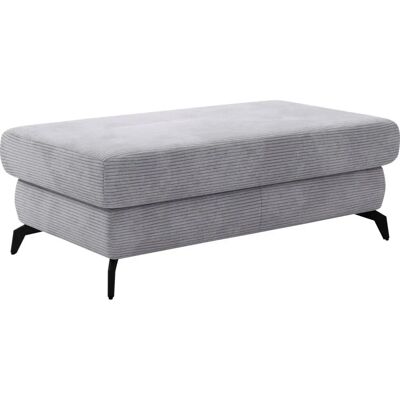 SIT&MORE Bolero Hocker - Breitcord, silber, 121x45x67 cm SIT&MORE Bolero Hocker - Breitcord, silber, 121x45x67 cm