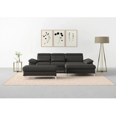 SIT & MORE Cabrio L-Form Sofa - Leder - Recamiere - Stauraum SIT & MORE Cabrio L-Form Sofa - Leder - Recamiere - Stauraum