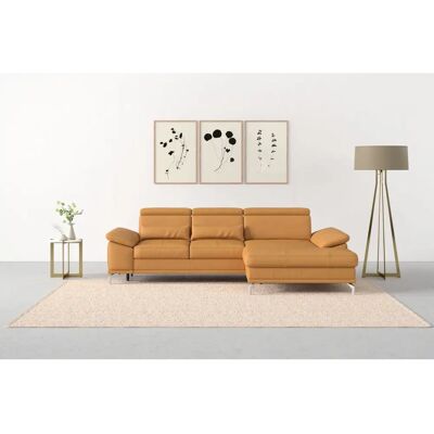 SIT & MORE Cabrio L-Form Sofa - Verstellbare Rückenlehne, Abnehmbare Arm- und Kopfstützen, Naturleder SIT & MORE Cabrio L-Form Sofa - Verstellbare Rückenlehne, Abnehmbare Arm- und Kopfstützen, Naturleder
