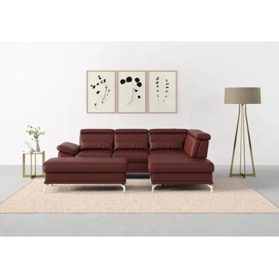 SIT & MORE Cabrio L-Form Sofa - Verstellbar, Leder SIT & MORE Cabrio L-Form Sofa - Verstellbar, Leder