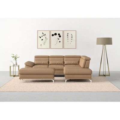 SIT & MORE Cabrio L-Form Sofa - Verstellbar, Naturleder, 274x87x230cm SIT & MORE Cabrio L-Form Sofa - Verstellbar, Naturleder, 274x87x230cm