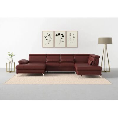 SIT & MORE Cabrio U-Form Ledersofa - U-förmiger Sofa SIT & MORE Cabrio U-Form Ledersofa - U-förmiger Sofa