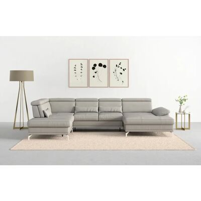 SIT & MORE Cabrio U-Form Couch - NaturLeder, Sitz & Kopfteilverstellung SIT & MORE Cabrio U-Form Couch - NaturLeder, Sitz & Kopfteilverstellung