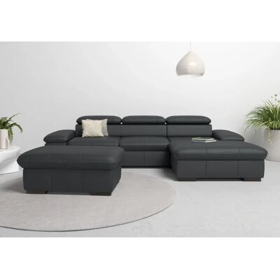 HOME AFFAIRE Alberto L-Form Schwarzes Sofa - Ecksofa HOME AFFAIRE Alberto L-Form Schwarzes Sofa - Ecksofa