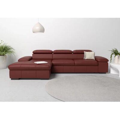 HOME AFFAIRE Alberto L-Form Sofa - Naturleder, Microfaserbezug HOME AFFAIRE Alberto L-Form Sofa - Naturleder, Microfaserbezug