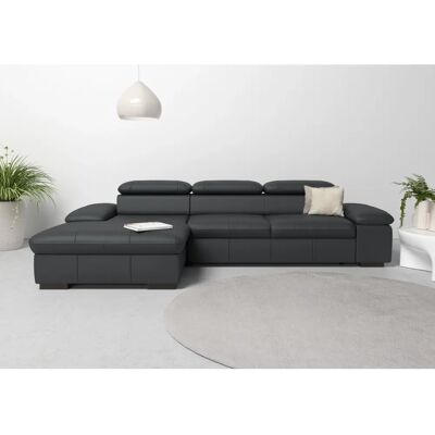 Home Affaire Alberto L-Form Sofa - Recamiere links, Microfaserleder Home Affaire Alberto L-Form Sofa - Recamiere links, Microfaserleder