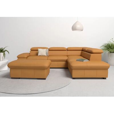 HOME AFFAIRE Alberto L-Form Sofa - Mikrofaser-Lederoptik - Hergestellt in Europa HOME AFFAIRE Alberto L-Form Sofa - Mikrofaser-Lederoptik - Hergestellt in Europa