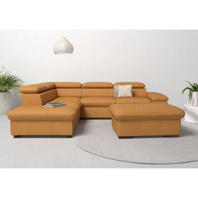 HOME AFFAIRE Alberto L-Form Naturleder Sofa - Landhausstil HOME AFFAIRE Alberto L-Form Naturleder Sofa - Landhausstil