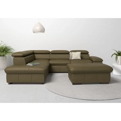 HOME AFFAIRE Alberto L-Form Sofa - L-formiges Naturledersofa mit linker Ottomane - Sofa HOME AFFAIRE Alberto L-Form Sofa - L-formiges Naturledersofa mit linker Ottomane - Sofa