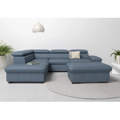 HOME AFFAIRE Alberto L-Form Sofa - Microfaser Lederoptik, Ottomane links, Made in Europe HOME AFFAIRE Alberto L-Form Sofa - Microfaser Lederoptik, Ottomane links, Made in Europe