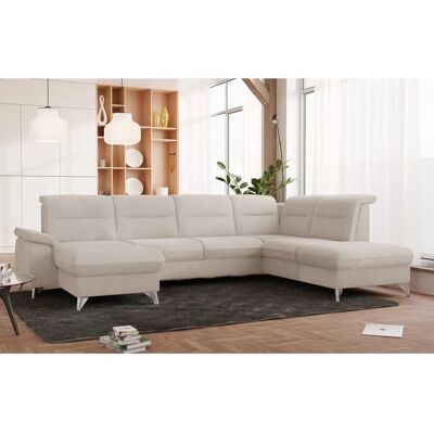 SIT & MORE Astoria U-Form Sofa - U-Form, Beige, Polyester SIT & MORE Astoria U-Form Sofa - U-Form, Beige, Polyester