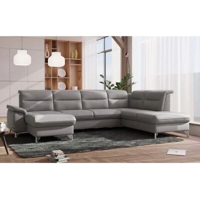 SIT & MORE Astoria U-Form Sofa - U-Form, Microfaser, Ottomane rechts - Sofa SIT & MORE Astoria U-Form Sofa - U-Form, Microfaser, Ottomane rechts - Sofa