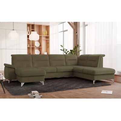 SIT & MORE Astoria U-Form Sofa - U-Form, Microfaser, Rechte Ottomane, Relax SIT & MORE Astoria U-Form Sofa - U-Form, Microfaser, Rechte Ottomane, Relax