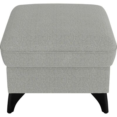 SIT&MORE Astoria Hocker - Stauraum, Polyester, Grau SIT&MORE Astoria Hocker - Stauraum, Polyester, Grau