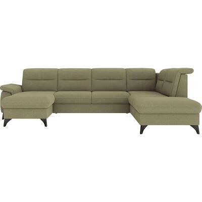 SIT & MORE Astoria U-Form Sofa - U-förmig, Verstellbare Kopfstützen, Rechts Ottomane, Polyester, Stauraum, 7,5 Sitze SIT & MORE Astoria U-Form Sofa - U-förmig, Verstellbare Kopfstützen, Rechts Ottomane, Polyester, Stauraum, 7,5 Sitze