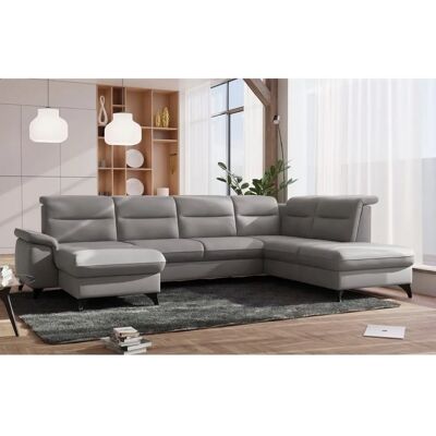 SIT & MORE Astoria U-Form Sofa - Mikrofaser mit Ottomane SIT & MORE Astoria U-Form Sofa - Mikrofaser mit Ottomane
