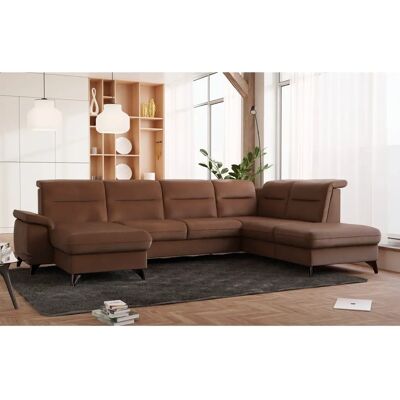 SIT & MORE Astoria U-Form Sofa - U-Form, Rechte Ottomane, Mikrofasern SIT & MORE Astoria U-Form Sofa - U-Form, Rechte Ottomane, Mikrofasern