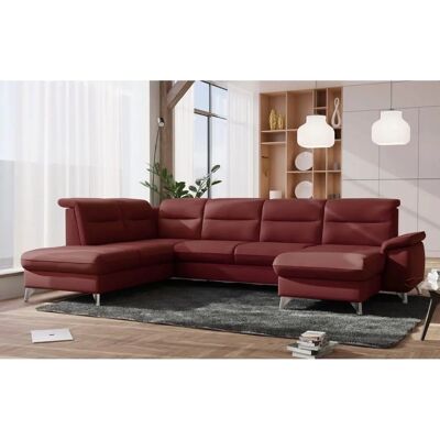 SIT & MORE Astoria U-Form Bordeaux U-Shape Sofa - Sofa SIT & MORE Astoria U-Form Bordeaux U-Shape Sofa - Sofa