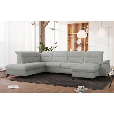 SIT & MORE Astoria U-Form Sofa - U-Form, grau, Stoff SIT & MORE Astoria U-Form Sofa - U-Form, grau, Stoff