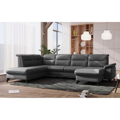 SIT & MORE Astoria U-Form Sofa - U-förmige Ecke, Mikrofaser, Ottomane links SIT & MORE Astoria U-Form Sofa - U-förmige Ecke, Mikrofaser, Ottomane links