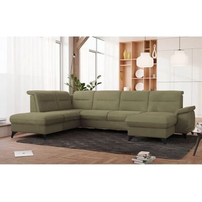 SIT & MORE Astoria U-Form Sofa - U-Form Design, Ottomane links, Kopfteilverstellung - Wohnzimmersofa SIT & MORE Astoria U-Form Sofa - U-Form Design, Ottomane links, Kopfteilverstellung - Wohnzimmersofa