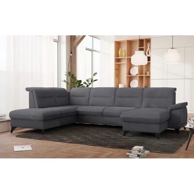SIT & MORE Astoria U-Form Couch - U-Form, Grau, 7,5 Sitze, Stauraum SIT & MORE Astoria U-Form Couch - U-Form, Grau, 7,5 Sitze, Stauraum