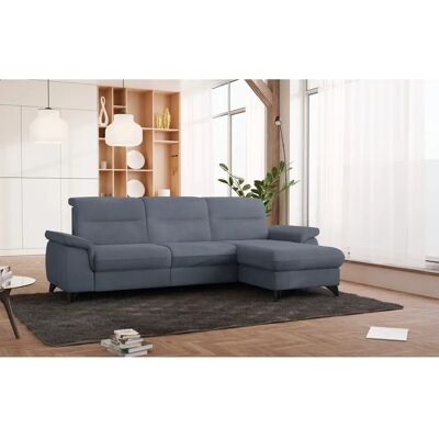 SIT & MORE Astoria L-Form Sofa - Polyester, Schwarze Füße SIT & MORE Astoria L-Form Sofa - Polyester, Schwarze Füße