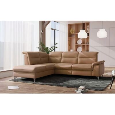 SIT & MORE Astoria L-Form Sofa - Microfaser, Linke Ottomane, Verstellbare Kopfstützen SIT & MORE Astoria L-Form Sofa - Microfaser, Linke Ottomane, Verstellbare Kopfstützen