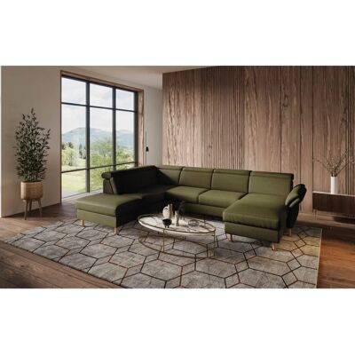 HOME AFFAIRE Calypso U-Form Grün Sofa - Sofa HOME AFFAIRE Calypso U-Form Grün Sofa - Sofa