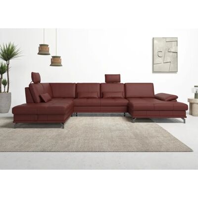 PLACES OF STYLE Costello U-Form Leder-Sofa - U-förmiges Design PLACES OF STYLE Costello U-Form Leder-Sofa - U-förmiges Design