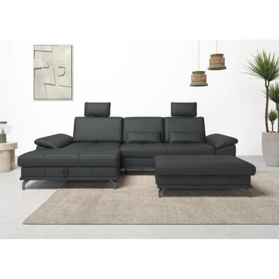 Ecksofa Costello von Places of Style - Schwarz - Recamiere, Stauraum, Bettfunktion Ecksofa Costello von Places of Style - Schwarz - Recamiere, Stauraum, Bettfunktion