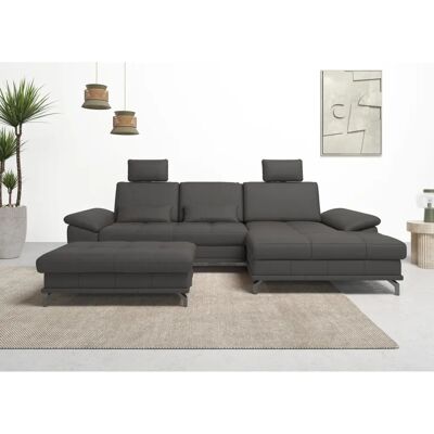 Places of Style Costello L-Form Sofa - Recamiere, Microfaser, Verstellbar Places of Style Costello L-Form Sofa - Recamiere, Microfaser, Verstellbar