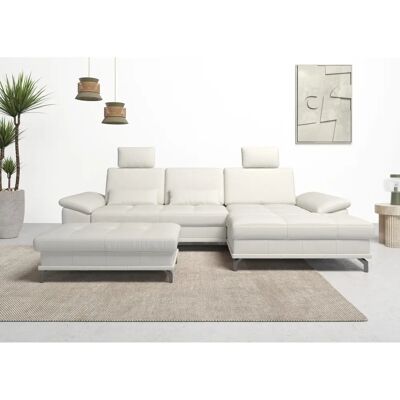 Places of Style Costello L-Form Sofa - Recamiere rechts, Leder, Mikrofaser, Modern Places of Style Costello L-Form Sofa - Recamiere rechts, Leder, Mikrofaser, Modern